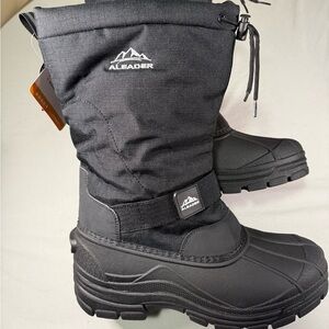 ALEADER Men’s Insulated Snow Boots Size 9 Waterproof Thinsulate -20°F